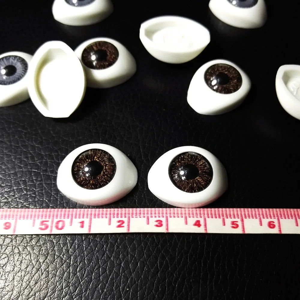 40Pcs(20pairs) Half Plastic Doll Eyes Mixed color BJD EYES, Oval Doll Dollfie Eyes Eyeballs Wholesale 22*16.5mm toys accessories