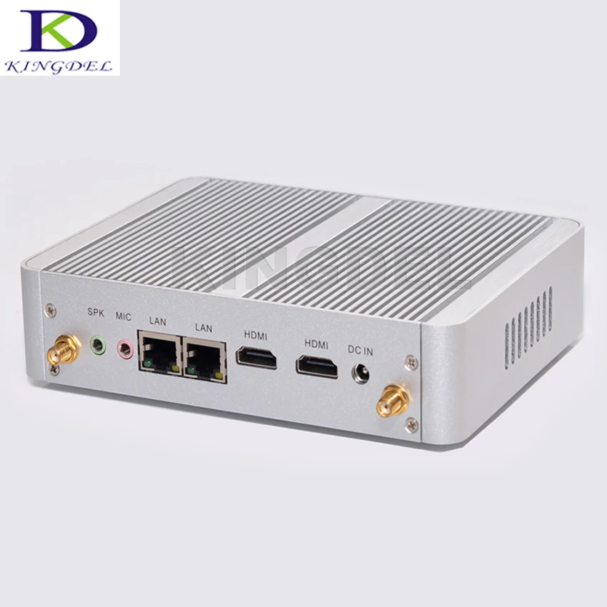  [Kingdel Special Offers Only 20pcs!] Ultra cheap Fanless Mini Desktop PC Intel Celeron N3150 Quad Core HTPC Dual LAN Small Size 