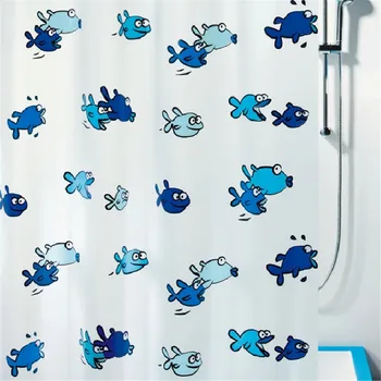 

WINLIFE Cute Cartoon Bath Curtain Waterproof Translucent Shower Curtains for Kids