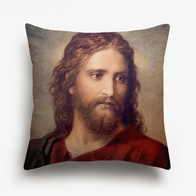 Heaven Is For Real Jesus Cushion Covers Retro Vintage Painting Portrait Jesus Art Cushion Cover Decorative Linen Pillowcase Cushion Cover Aliexpress