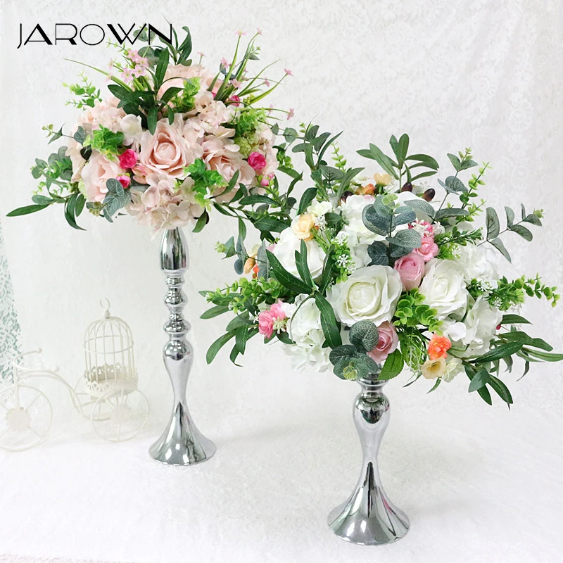 

JAROWN Artificial Rose Peony Hydrangea Flower Ball Wedding Centerpiece Decoration Simulation Silk Flower home Party Decor Flores