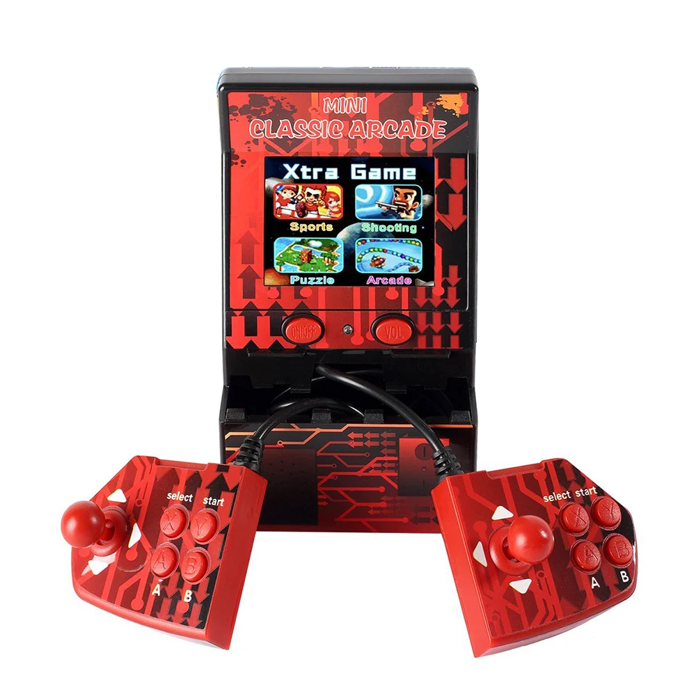 Upgraded Mini Double Hand held Gaming Console Games Device Double Joystick Retro Handheld Player with Built