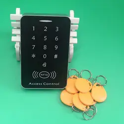 RFID автономный контроль доступа Card Reader с цифровой клавиатурой + 10 TK4100 ключи для дома/квартира/Factory безопасная система