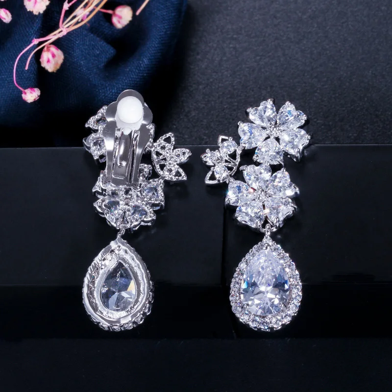 Boucles d'oreilles Luxenter en argent 925 et zircon cubique rhodié - Ronni - Blanc - Femme - 82
