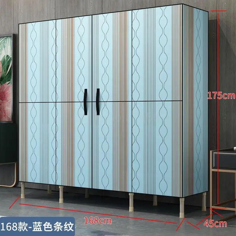 Simple wardrobe fabric storage cabinet storage cabinet wardrobe home simple modern economical cloth cabinet - Цвет: ml18