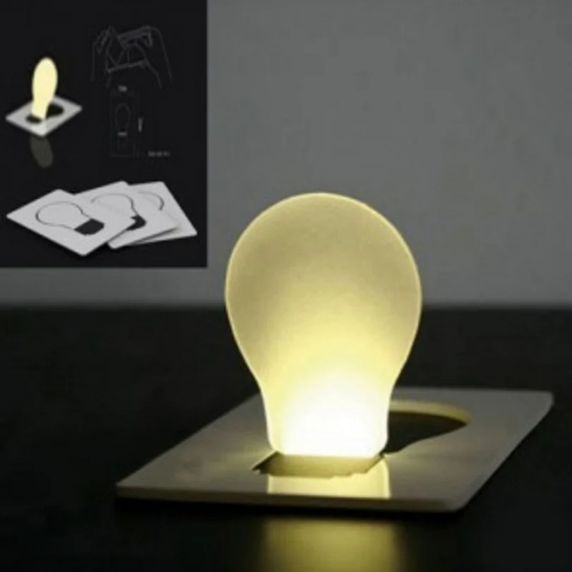 2 uds. ABS creativo portátil + Tarjeta de componentes electrónicos luces LED de emergencia se puede poner cartera gadget novedoso 8,6*5,3 cm