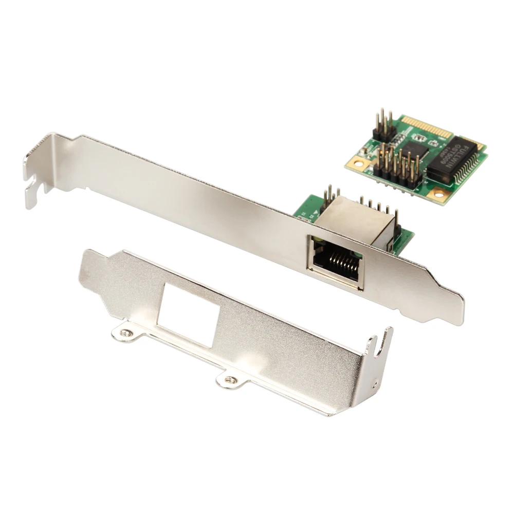 PCIe мини PCI-Express Gigabit Ethernet RJ45 Порты и разъёмы адаптер 10/100/1000 Base-T сетевой контроллер