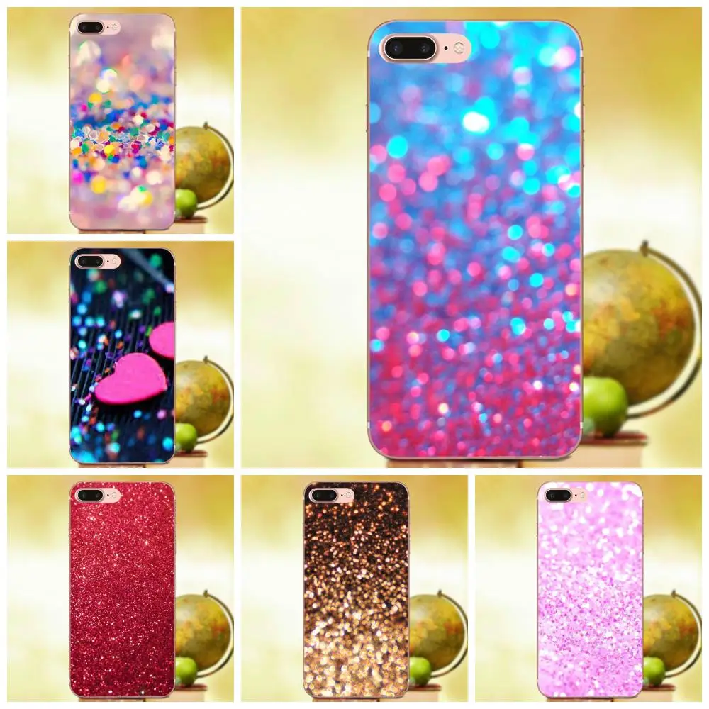 

Qdowpz For HTC Desire 530 626 628 630 816 820 One A9 M7 M8 M9 M10 E9 Plus U11 For Moto G G2 G3 TPU Case Cover Sparkle Glitter