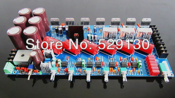 Diy TDA7293 HIFI 5 1 усилитель доска с A1 предусилителя сабвуфер защиты динамиков домашнее
