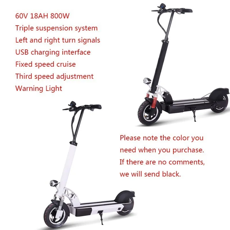 LOVELION складной электрический велосипед мощность скейтборд для двух широких колесных электрических скутеров взрослых двухмоторный скутер лонгборд - Цвет: 60V 18AH