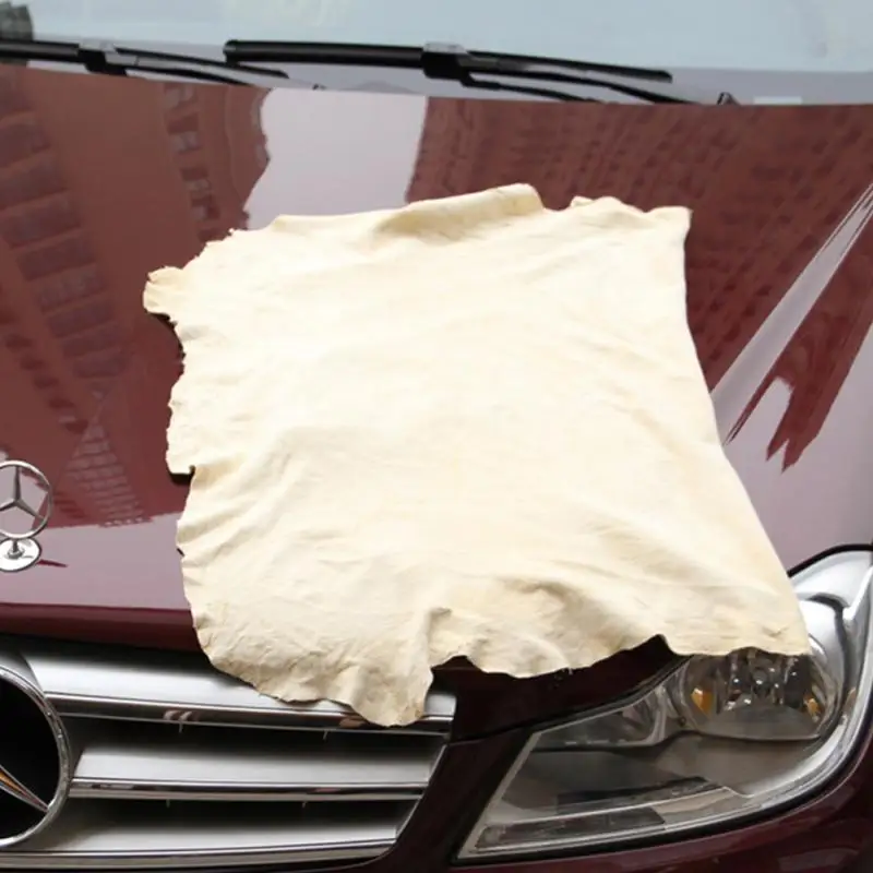 Hot sale Medium Natural Genuine Leather Chamois Drying Cloth Car