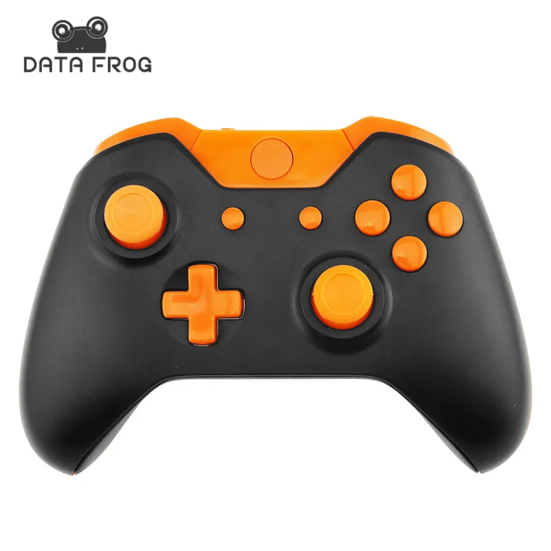 

Matte Black for Xbox One Replacement Hydro Dipped Controller Shell Mod Kit + Buttons Orange Shell Housing Cases