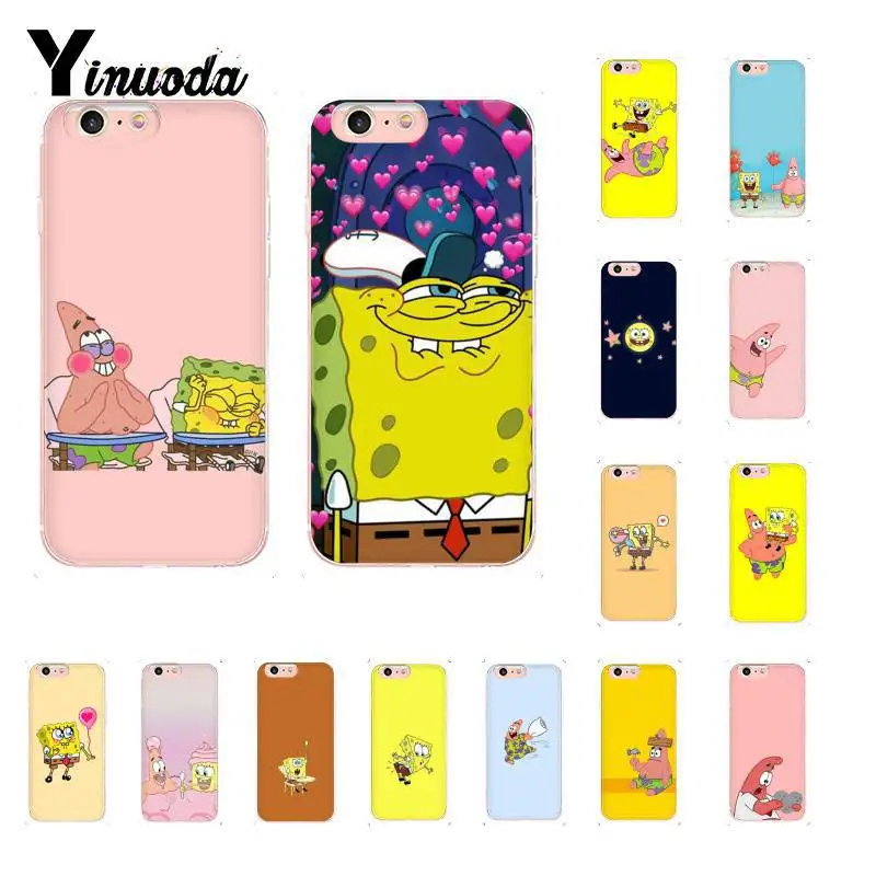

Yinuoda Good friend SpongeBob and Big Star Newly Arrived PhoneCase for iPhone8 7 6 6S Plus X XSMAX 5 5S XR 10 11 11pro 11promax