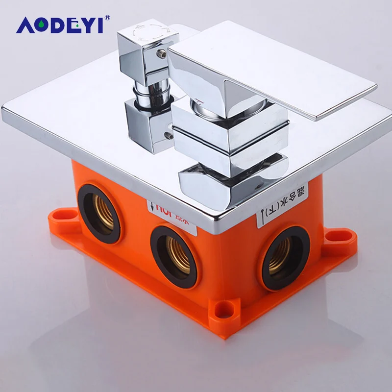 

AODEYI Three Functions Bathroom In Wall Mounted Bath And Shower Covert Actuated In Wall Mounted Mixer Valve 11-099