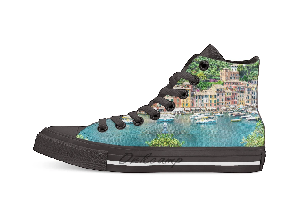 

Portofino Casual High Top Canvas shoes sneakers Light Walking Shoes