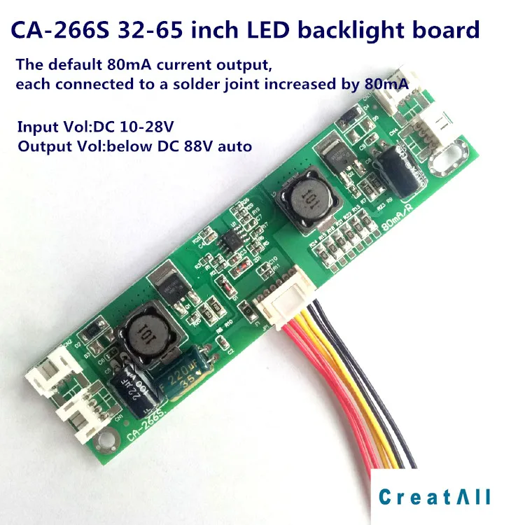 10 шт./лот CA-266S Новый универсальный 32-65 дюймов светодиодный ЖК-Телевизор подсветка постоянный ток драйвер платы 80-480mA выход