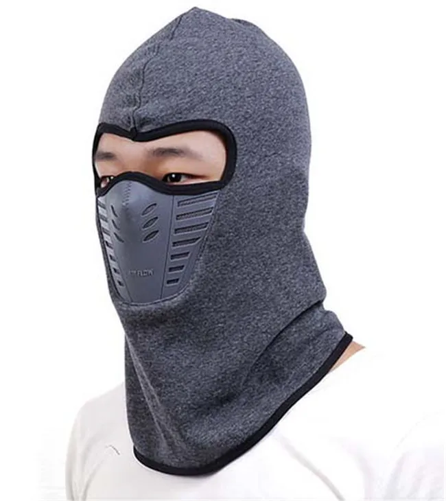 Outdoor cotton Winter Neck Face Mask Hood Warmer Balaclava with plastic