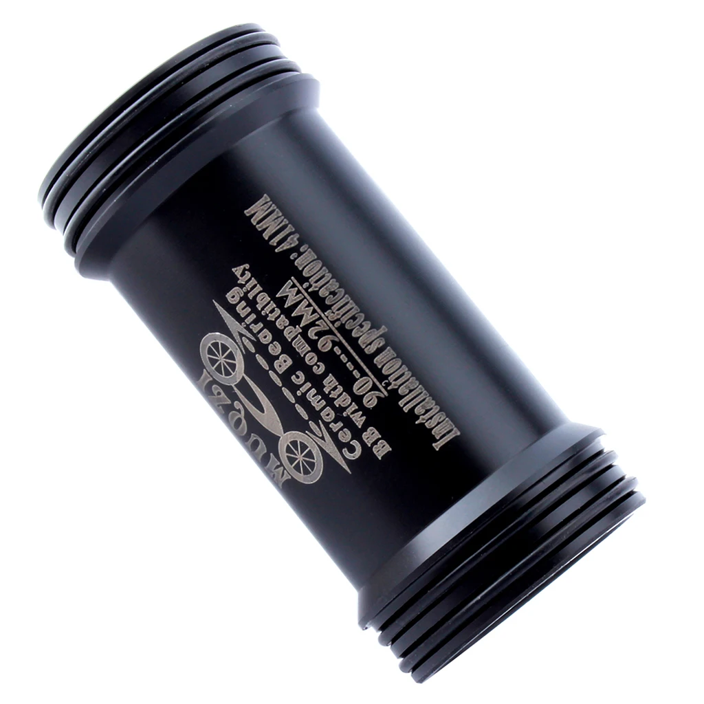 MTB Bike BB 90-92 Bottom Bracket Crank Crankset Axis Shaft with Spacer and Diameter Adapter Converting Bushing