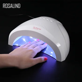 

ROSALIND 48W Nail Dryer UV LED Nail Lamp For Gel lacquer Nail Art Heal with Bottom 30s/60s Timer Display all for Manicure Tool