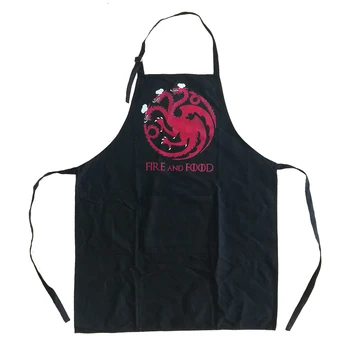 

Game of Thrones Targaryen Dragon Fire And Food Apron BBQ Cleaning Cooking Apron Baking Kitchen Accessories Fans Funny Gift