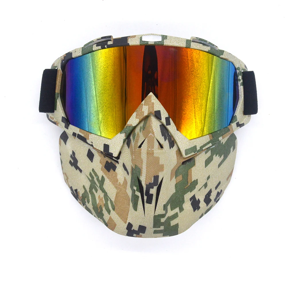 Occhiali Motocross Evomosa In Pelle - Aperto, Con Lenti Intercambiabili, Unisex - Foto 7