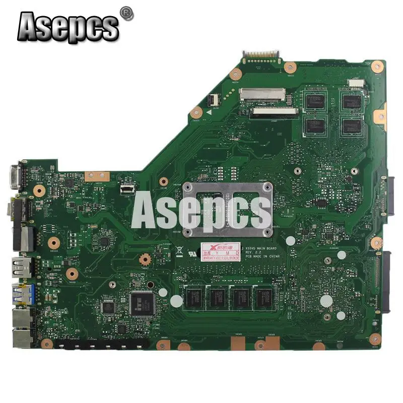 Asepcs X55VD материнская плата для ноутбука For Asus X55V X55 тест оригинальная REV2.1/REV2.2 GT610M 2