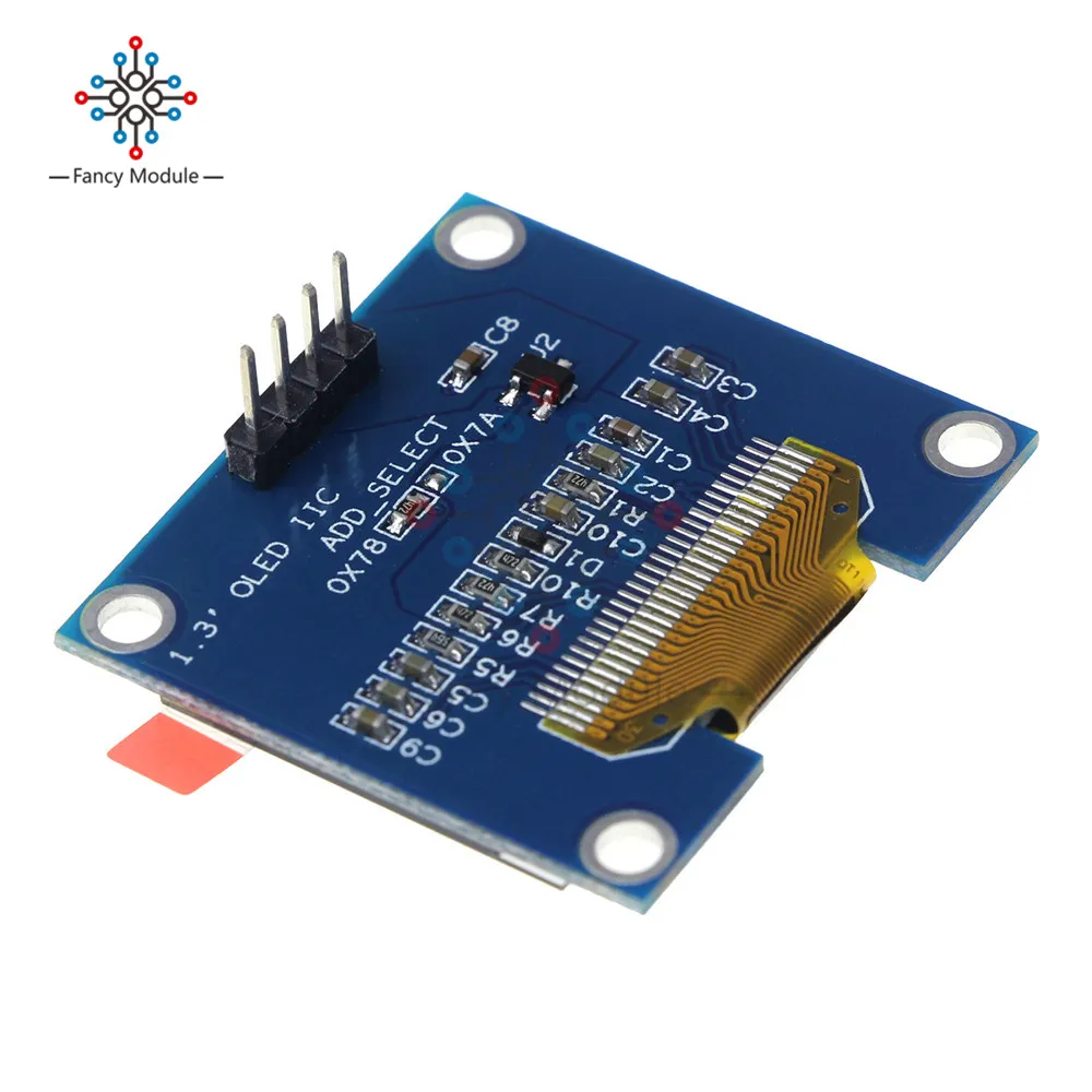 1,3 дюймов 128X64 O светодиодный модуль белого цвета на черном фоне 3-провод SPI 4 провода SPI интерфейс межсоединений интегральных схем Интерфейс светодиодный Дисплей драйвер SH1106