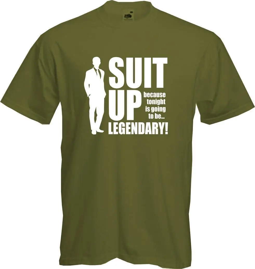 SUIT UP How I Met Your Mother HIMYM Barney Stinson качество новинка футболка новые футболки Забавные