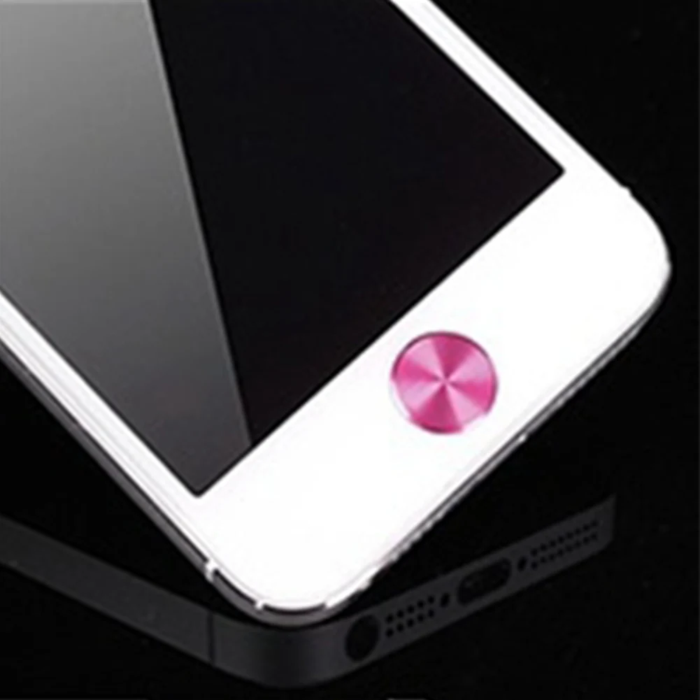 

New Fashion Colorful Aluminium Metal ID Home Button Sticker Protector Keypad Keycap Sticker For 6 6s 7 6s 7 plus