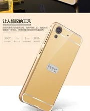 Espelho de luxo metal duro de volta caso de telefone para htc desire 820 826 816 626 Um M8 M9 M10 A9 fundas capa para