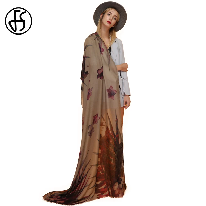 LORENZO CANA Bufanda De Alta Gama Pashmina 100% Seda 75 '' X 28 '' Chal Jacquard Tejido Suave Y Flexible, Orange Red Blue Green, Talla única
