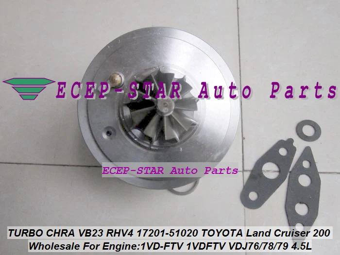 TURBO Cartridge CHRA VB22 RHV4 17201-51020 17201-51021 For TOYOTA Land Cruiser 200 D40 V8 1VD-FTV 1VDFTV VDJ76 VDJ78 VDJ79 4.5L (5)