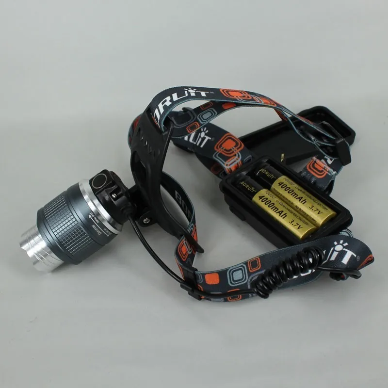 Rj2800 2000 люмен CREE xm-l T6 LED 3-режимы зум Рыбалка Охота фары фара+ 2x18650 батареи+ AC Зарядное устройство машины Зарядное устройство