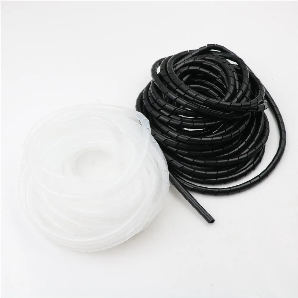 

8M /25ft 8mm Wire Spiral Wrap Sleeving Band Tube Cable Wire Protector Wire Cable Winder