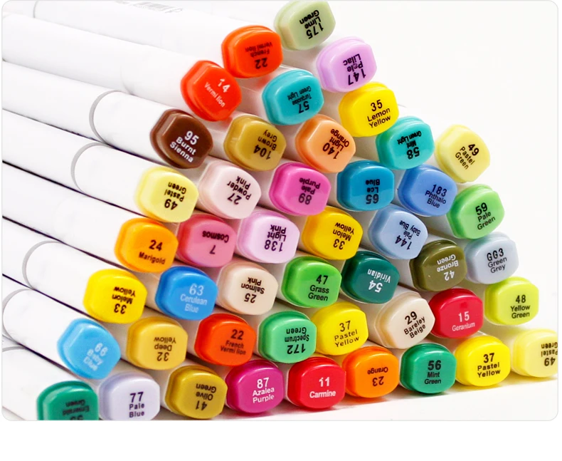 TOUCHNEW 30/40/60/80 Цвет двойной головкой маркеры для анимации рисунок пером эскизные ручки для рисования на спиртовой основе товары для рукоделия с подарками