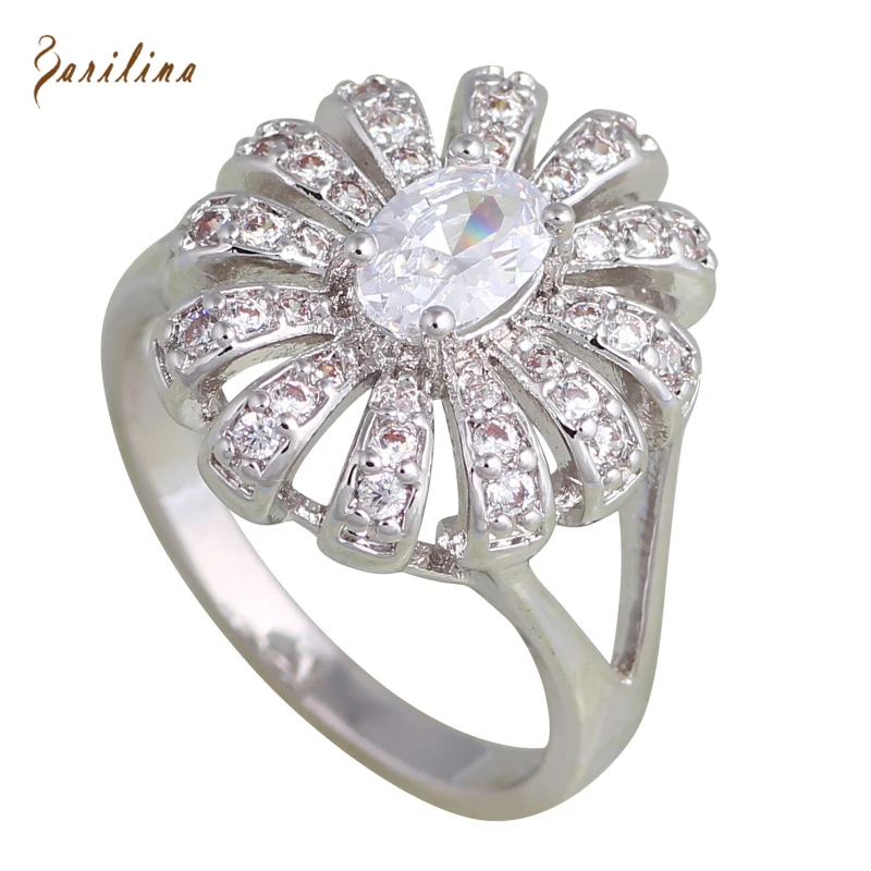 

Wedding accessories White Rings CZ diamond Rings for female Fashion Bijoux size 6 7 8 9 R606