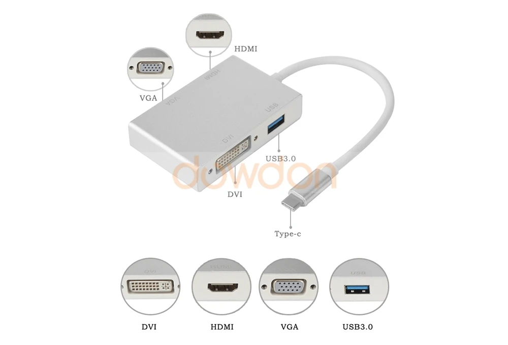 type-c to vga.HDMI.DVI.USB3.0 8039170814 (35)