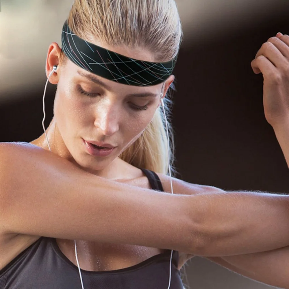 Anti Slip Sport Running Sweatbands Headbands Breathable Fitness