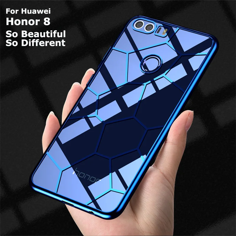Чехол на Honor 8 Lite Чехлы для huawei чехол Хонер Honor8 крышка прозрачная Coque Pro V9 Роскошные