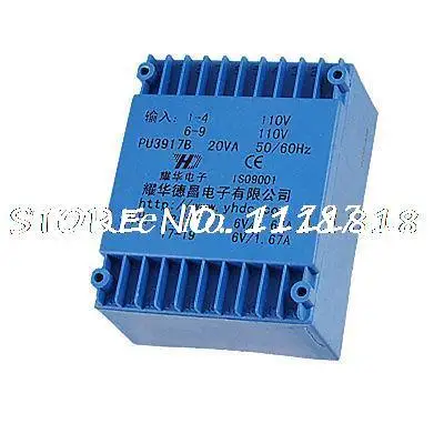 

PU3917B 8 Pins Double Coil Encapsulated Transformer