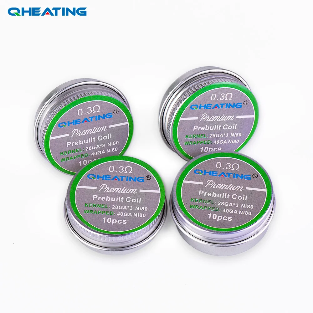 

NI80 Nichrome clapton coil High Density 28ga*3+40ga Prebuilt RDA Heating Coil for Electronic Cigarette RDA Coil RDTA Coil