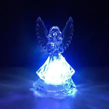 LED Angel Colorful Night Light Acrylic Flashing For Home Party Decoration Lamps Wedding