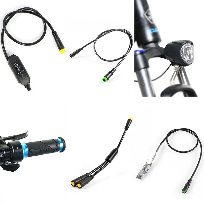 

8Fun EXTENSION CABLE USB PROGRAMMING CABLE GEAR SENSOR DISPLAY 6V LED Front Light Y-Splitter Brake Gearsensor TWIST THROTTLE