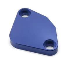 EGR Block Off Plate Raw Aluminum screw cover