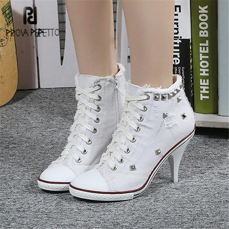 short boots with high heels