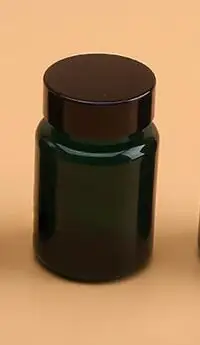 100 шт 80 мл Прозрачный темно-зеленый цвет ПЭТ бутылка с металлический винт колпачок, пластик капсула бутылка, 80CC Медицинские бутылки- Новинка - Цвет: Bright Black Cap