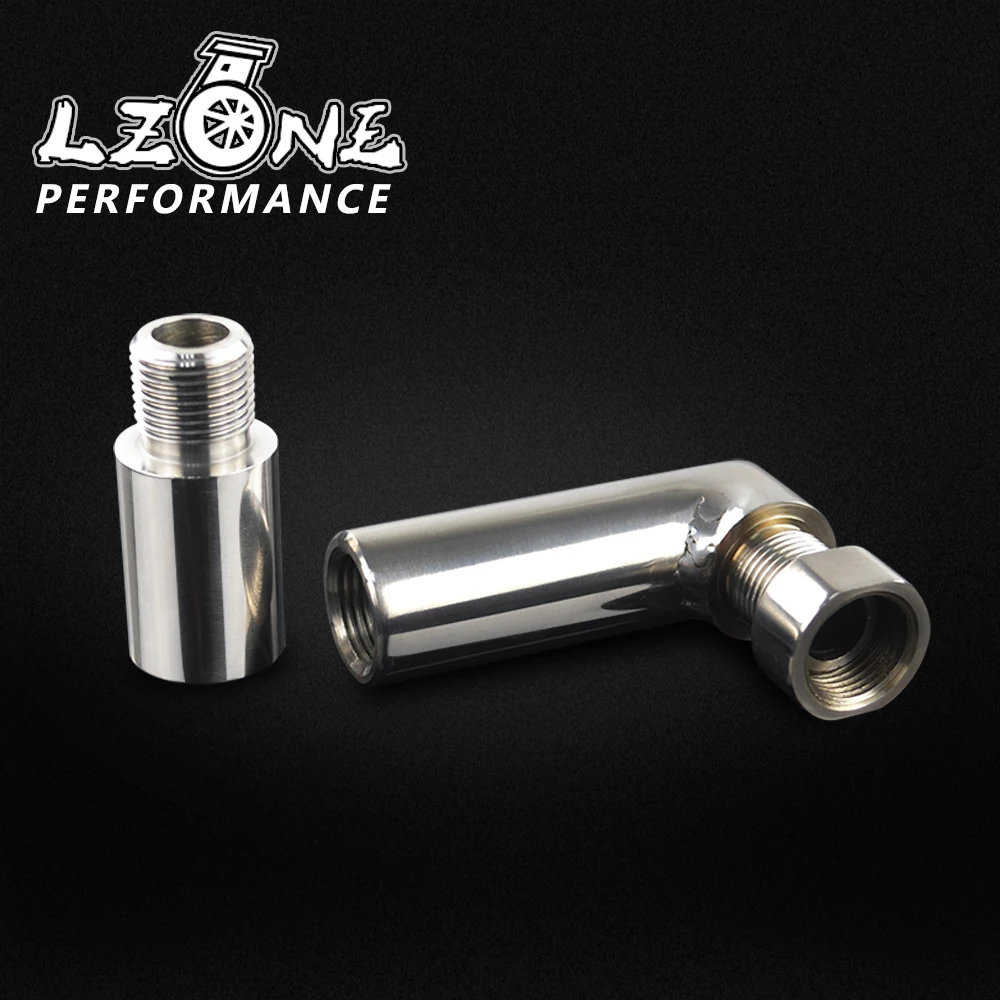 

LZONE - O2 Oxygen Sensor Angled Extender Spacer 90 Degree O2 Bung Extension M18 X 1.5 JR-OSE01