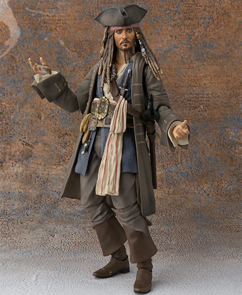 Pirati Dei caraibi variante Jack фигурку 1/8 шкала dipinte figura Капитано Джек Воробей variabile ПВХ Рисунок игрушки Аниме