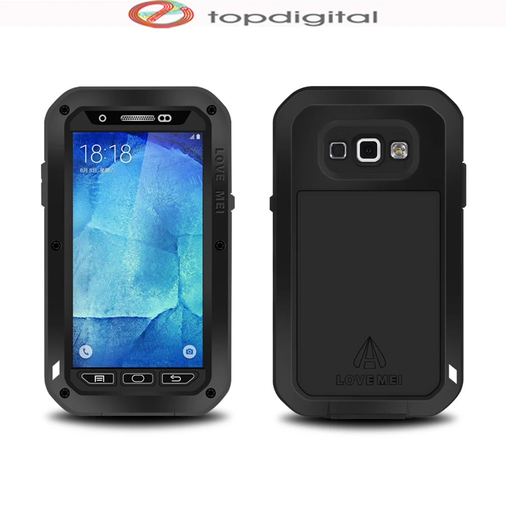 LOVE MEI Life Waterproof Shockproof Case for Samsung Galaxy A8 2015 A800F A8000 Cover Aluminum Metal Shell w Gorilla Glass |
