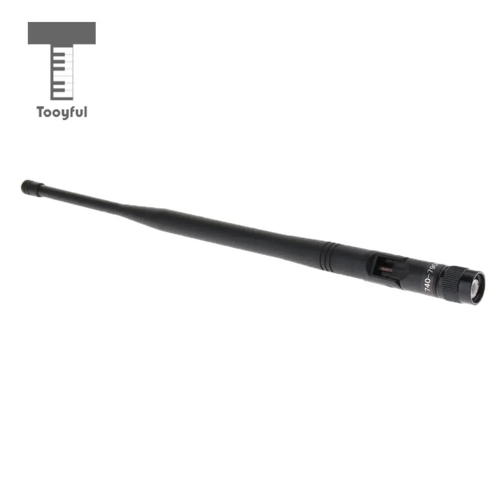 Tooyful UHF Wireless Microphone Mic Gain Antenna Signal Line Black - TNC/BNC